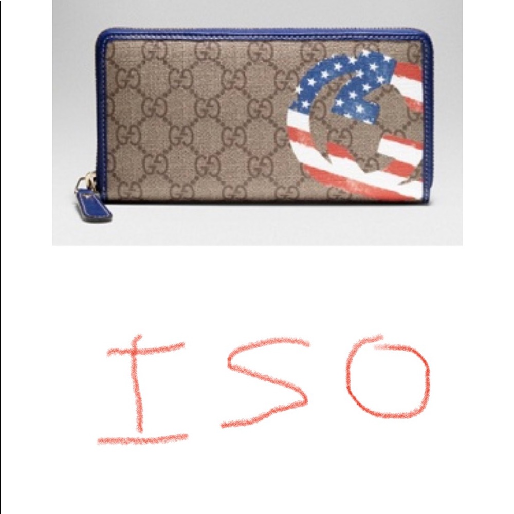 ISO Gucci Boston wallet - American Flag